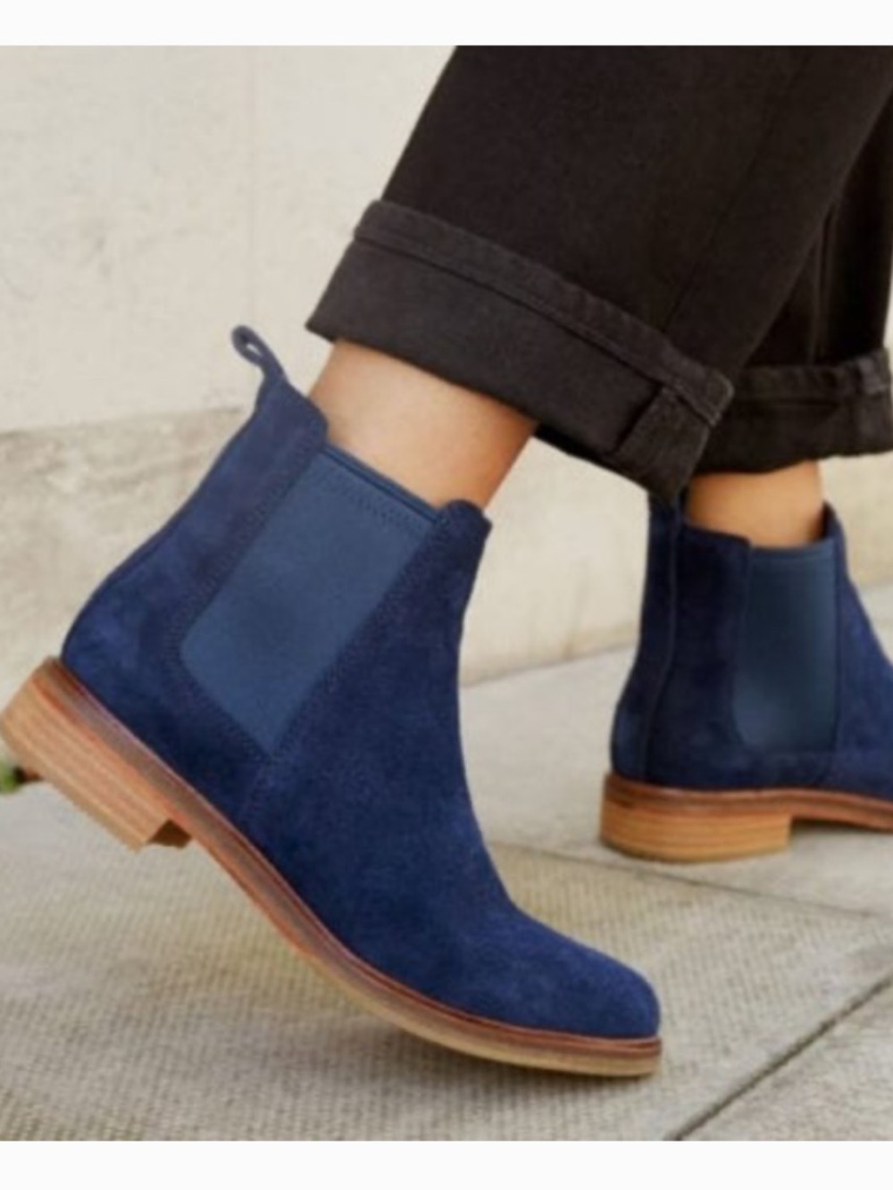 Clarks Clarkdale Arlo Blue Suede 8.5 wide